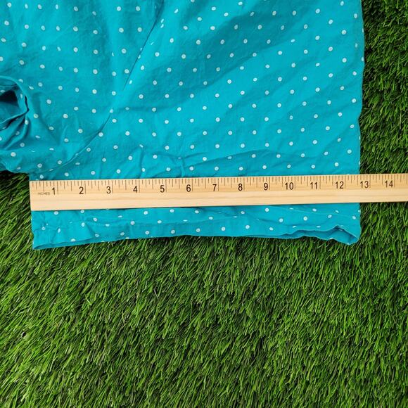 Vintage 80s Polka-Dot Boxer Shorts Womens S/M Blue - Picture 7 of 12